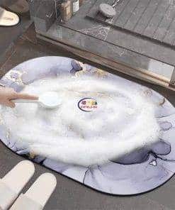 YLYAJY Absorbent Bath Mat Quick Drying Bathroom Carpet | Purple Home & Living