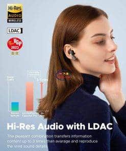 Soundpeats Capsule 3 Pro Plus Hybrid ANC LDAC Earbuds | Black Earphones / Headset
