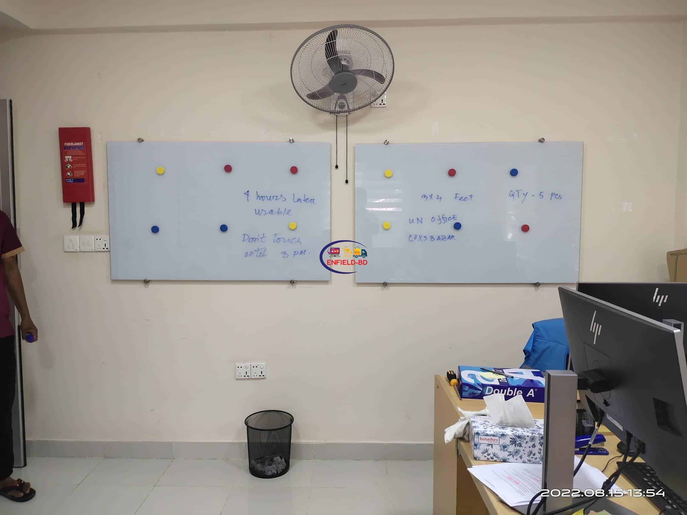 1.5 × 1 Feet Magnetic Glass Whiteboard main view