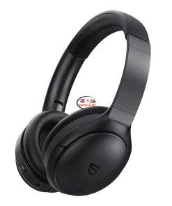 SoundPEATS A6 Hybrid ANC Headphones | Black Earphones / Headset