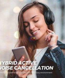 SoundPEATS A6 Hybrid ANC Headphones | Black Earphones / Headset