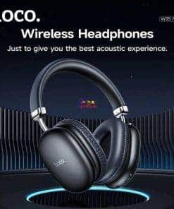 HOCO W35 Max Bluetooth 5.3 Wireless Headphone | Black Earphones / Headset 
