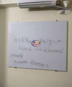 3 × 3 Feet Magnetic Glass Whiteboard Ultra White Frameless Dry-Erase with installation Magnetic Glass Whiteboard