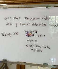 4 × 9 Feet Magnetic Glass Whiteboard Ultra White Frameless Dry-Erase with installation Magnetic Glass Whiteboard 