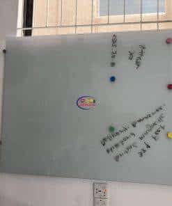 4.5 × 4 Feet Magnetic Glass Whiteboard Ultra White Frameless Dry-Erase with installation Magnetic Glass Whiteboard 