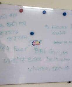 5.5 × 8.5 Feet Magnetic Glass Whiteboard Ultra White Frameless Dry-Erase with installation Magnetic Glass Whiteboard 