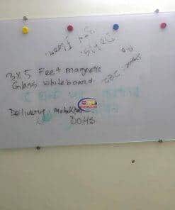 5.5 × 9.5 Feet Magnetic Glass Whiteboard Ultra White Frameless Dry-Erase with installation Magnetic Glass Whiteboard 