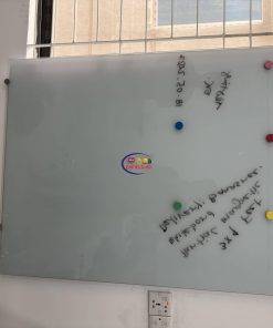 6 × 11.5 Feet Magnetic Glass Whiteboard Ultra White Frameless Dry-Erase with installation Magnetic Glass Whiteboard 