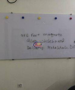 6.5 × 1.5 Feet Magnetic Glass Whiteboard Ultra White Frameless Dry-Erase with installation Magnetic Glass Whiteboard 