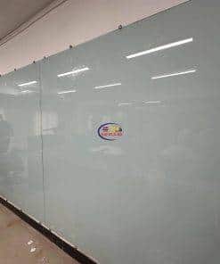 5.5 × 9.5 Feet Magnetic Glass Whiteboard Ultra White Frameless Dry-Erase with installation Magnetic Glass Whiteboard 