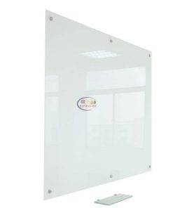 6 × 5 Feet Magnetic Glass Whiteboard Ultra White Frameless Dry-Erase with installation Magnetic Glass Whiteboard