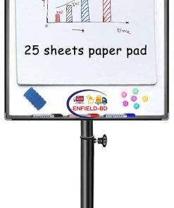Flip Chart Stand with Wheels 2×3 Feet Magnetic Portable Flipchart Board Easel Board Whiteboard