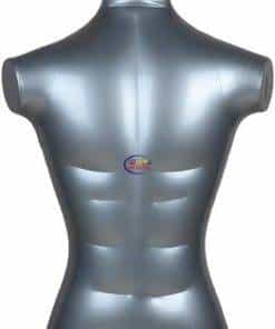 eNField-BD.COM Male Inflatable Half Body Mannequin Grey Half Body Mannequin  