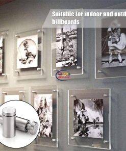 Picture-frame Whiteboard Glass Knob 12mm x 25mm Standoff Mount Screw Bolt Stainless Steel 4 Pcs I China Tools & Home Improvement