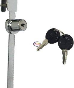 Tamper-Proof Chrome Sliding Door Lock with Ratchet Bar | Heavy Duty Tools & Home Improvement