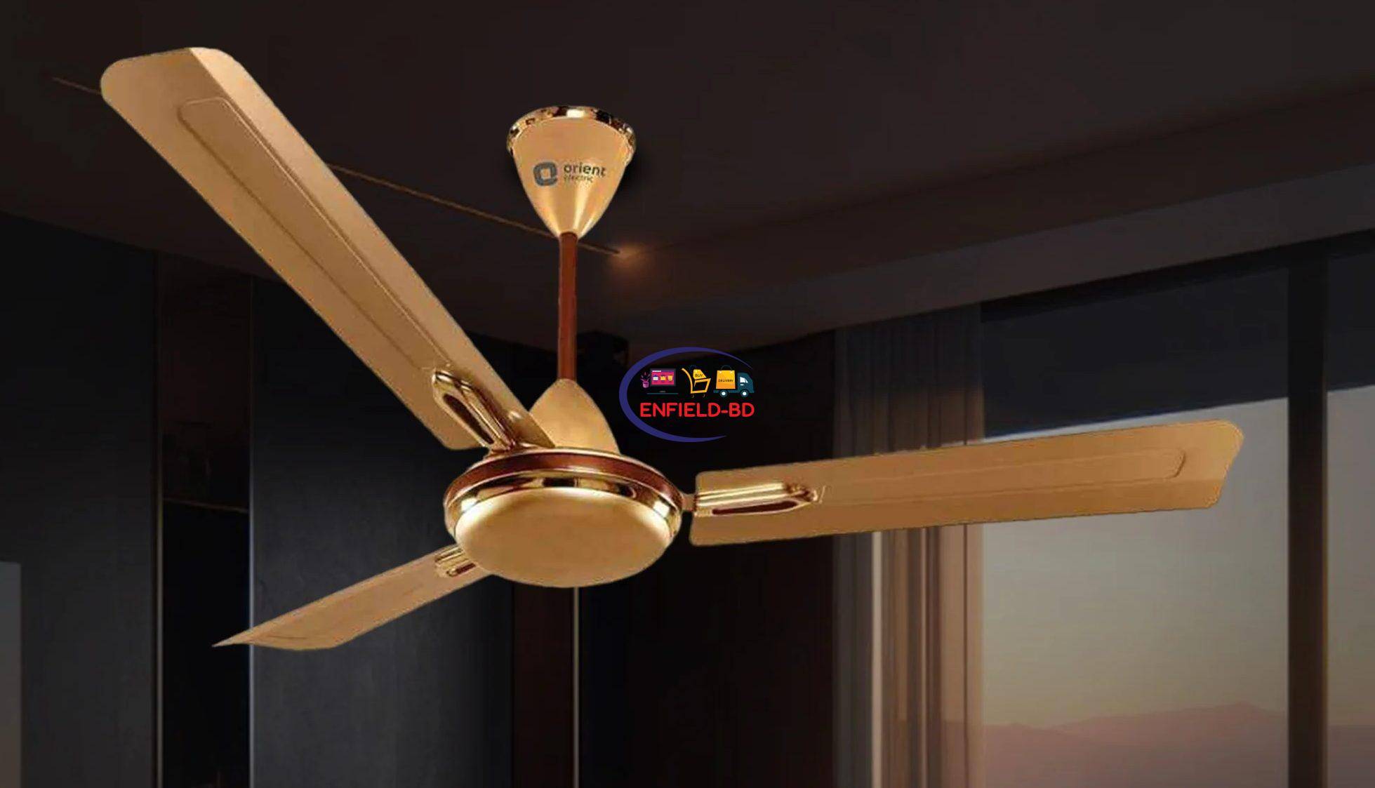 eNField-BD.COM Orient Quasar Ceiling Fan 56″ | Brushed Copper | Premium Design | Energy Savings Home & Living
