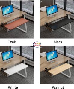 eNField-BD.COM Punch-Free Keyboard Tray Under Desk Sliding Shelf Computer Accessories & Peripherals  