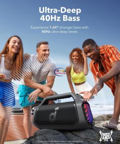 eNField-BD.COM Anker Soundcore Boom 2 Plus Bluetooth Speaker | Black Speaker
