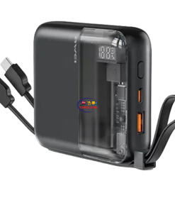 eNField-BD.COM Awei P149K 10000mAh Power Bank 22.5W Fast Charging Digital Display | Black Power Banks  