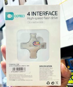 eNField-BD.COM Coteetci 128GB 4-Interface High-Speed Flash Drive Gadget Storage/hard Drive  