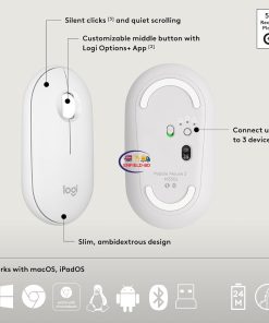 eNField-BD.COM Logitech Pebble 2 Wireless Keyboard & Mouse Combo | Tonal White Computer Accessories & Peripherals  