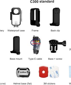 eNField-BD.COM SJCAM C300 Action Camera 4K 30FPS 6-Axis Gyro Stabilization 30M Waterproof | Black Camera & Photo  