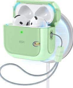 eNField-BD.COM ESR for AirPods 4 Case Compatible with AirPods 4th Generation Case | Light Green Iphone And Ipad  