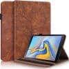 eNField-BD.COM Tablet Cover For Samsung Galaxy Tab A A2 10.5 T590 T595 Flip Wallet | Brown Cases & Screen Protector
