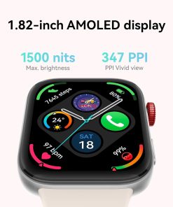 eNField-BD.COM Huawei Watch FIT 3 1.82″ AMOLED Display Ultra-Slim Design with iOS & Android | Gray Smart Watch