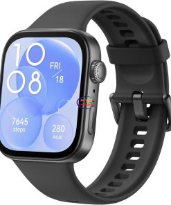 eNField-BD.COM Huawei Watch FIT 3 1.82″ AMOLED Display Ultra-Slim Design with iOS & Android | Matte Black Smart Watch  