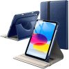 eNField-BD.COM JETech 360° Rotating iPad A16 Case with Pencil Holder | Navy Cases & Screen Protector