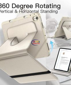 eNField-BD.COM JETech 360° iPad Air 11″ Case with Pencil Holder – PU Folio | Starlight Cases & Screen Protector