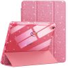 eNField-BD.COM JETech Sparkly JETech iPad Case 11th/10th Gen with Pencil Holder | Pink Cases & Screen Protector