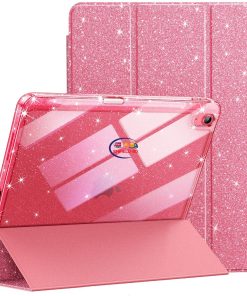 eNField-BD.COM JETech Sparkly JETech iPad Case 11th/10th Gen with Pencil Holder | Pink Cases & Screen Protector  