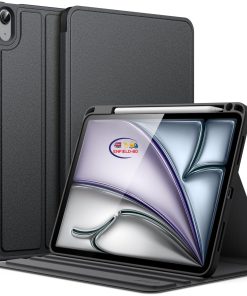 eNField-BD.COM JETech iPad Air 11″ Case with Pencil Holder & Stand | Black Cases & Screen Protector  