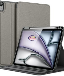 eNField-BD.COM JETech iPad Air 11″ Case with Pencil Holder & Stand | Gray Cases & Screen Protector  