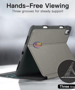 eNField-BD.COM JETech iPad Air 11″ Case with Pencil Holder & Stand | Gray Cases & Screen Protector  
