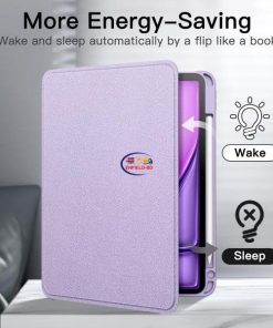 eNField-BD.COM JETech iPad Air 11″ Case with Pencil Holder & Stand | Purple Cases & Screen Protector