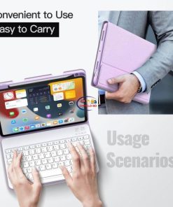 eNField-BD.COM JETech iPad Air 11″ Keyboard Case with Pencil Holder – Bluetooth | Purple Cases & Screen Protector  