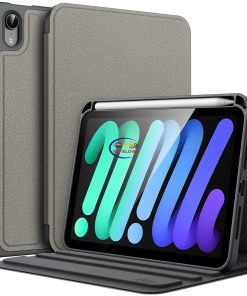 eNField-BD.COM JETech iPad Mini 6/7 Case with Pencil Holder & Stand | Space Gray Cases & Screen Protector  