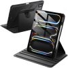 eNField-BD.COM JETech iPad Pro 13″ M4 Case 2024 | 360° Stand + Pencil Slot | Black Cases & Screen Protector