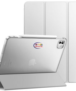 eNField-BD.COM JETech iPad Pro 13″ M4 Case (2024) | Slim Smart Cover Stand | Silver Cases & Screen Protector  