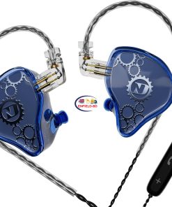 eNField-BD.COM ND Venus IEM Headphones Dynamic Driver10mm With 2 Pin Detachable Cable 3.5mm | Blue Earphones / Headset  
