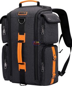 eNField-BD.COM WITZMAN B6695 Water Resistant Nylon Travel Backpack for Men | Black Others  