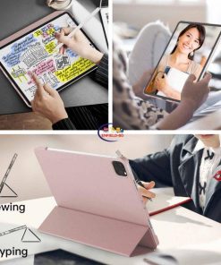 eNField-BD.COM JETech iPad Pro 11″ Case (2018–2022) | Smart Stand Cover | Rose Gold Cases & Screen Protector