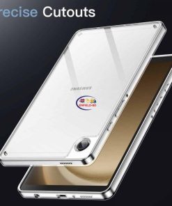 eNField-BD.COM JETech Clear Slim Shockproof Case for Galaxy Tab A9 8.7″| Silver Cases & Screen Protector