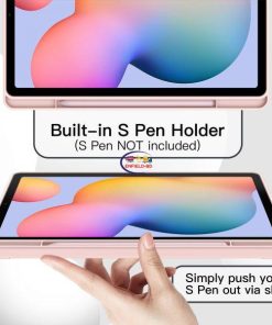 eNField-BD.COM JETech Galaxy Tab S6 Lite Case 10.4″ with S Pen Holder – Slim & Smart | Pink Gold Cases & Screen Protector