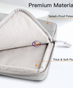eNField-BD.COM JETech Laptop Sleeve for 13-14” MacBook Waterproof & Shockproof | Light Grey Cases & Screen Protector