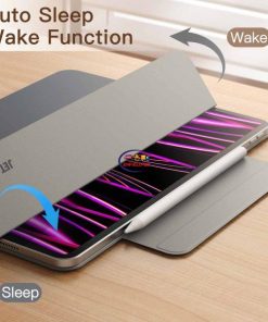 eNField-BD.COM JETech Magnetic iPad Pro 12.9 Case | Pencil 2 | Auto Sleep | Space Gray Cases & Screen Protector