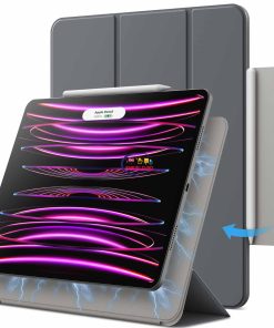 eNField-BD.COM JETech Magnetic iPad Pro 12.9 Case | Pencil 2 | Auto Sleep | Space Gray Cases & Screen Protector